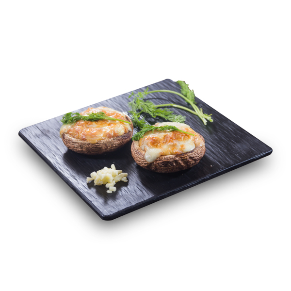 【チーズ焼きキノコ2個】の切り抜きデザイン向きグラフィック素材。ファイルサイズ約 44.3MB、5315 * 5315 ピクセルの切り抜き済みのPSDファイルです。【一部の素材にはシャドウレイヤーが含まれており、Photoshopなどの写真編集ソフトでレイヤーの表示・非表示を自由に切り替えられます】