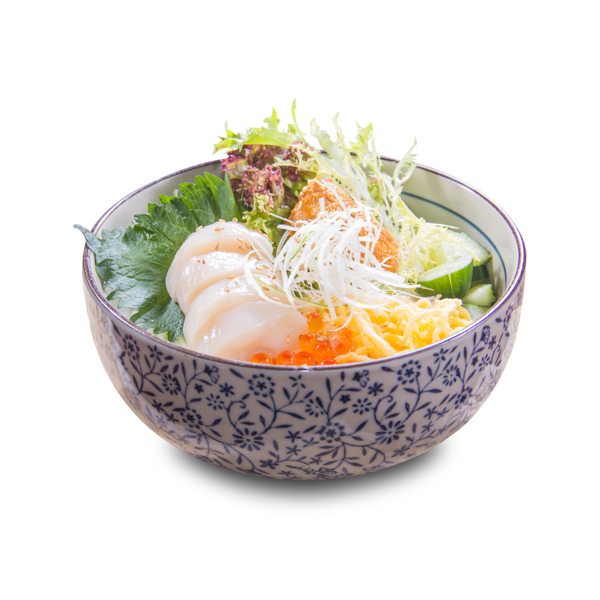 【ホタテいくら刺身ご飯】のカットアウトデザイン向きグラフィック素材。ファイルサイズ約 46.2MB、4800 * 4800 ピクセルの切り抜き済みのPSDファイルです。【一部の素材にはシャドウレイヤーが含まれており、Photoshopなどの写真編集ソフトでレイヤーの表示・非表示を自由に切り替えられます】